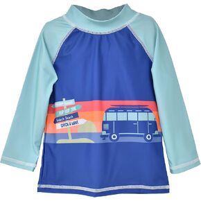Flap Happy Boys' UPF 50+ Graphic Rash Guard Swim Top