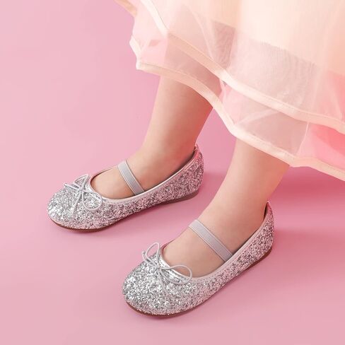 أحذية DREAM PAIRS للفتيات الصغيرات وحفلات الزفاف وحفلات الزفاف وحفلات الباليه المسطحة in Kuwait