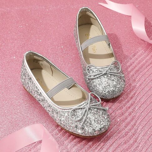 أحذية DREAM PAIRS للفتيات الصغيرات وحفلات الزفاف وحفلات الزفاف وحفلات الباليه المسطحة in Kuwait