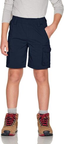 شورت كارجو للأطفال من CQR، شورت للتخييم والتنزه في الهواء الطلق، شورت رياضي خفيف الوزن بخصر مطاطي مع جيوب in Kuwait