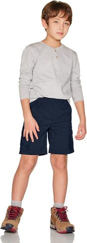 شورت كارجو للأطفال من CQR، شورت للتخييم والتنزه في الهواء الطلق، شورت رياضي خفيف الوزن بخصر مطاطي مع جيوب in Kuwait