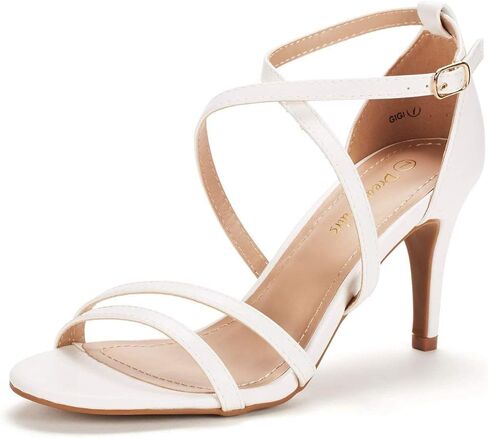 DREAM PAIRS Women's GIGI Fashion Stilettos Open Toe Pump Heel Sandals in Kuwait