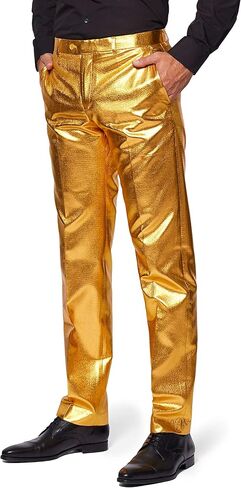 بدلة الحفلات الرجالية من Opsuits - أزياء حفلات رأس السنة وعيد الميلاد - معدنية - تتضمن سترة متطابقة - بنطال - ربطة عنق in Kuwait