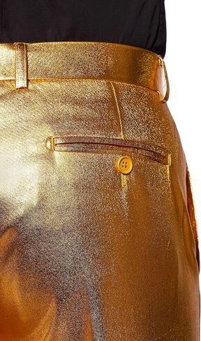 بدلة الحفلات الرجالية من Opsuits - أزياء حفلات رأس السنة وعيد الميلاد - معدنية - تتضمن سترة متطابقة - بنطال - ربطة عنق in Kuwait