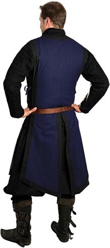 Gafeng Men's Medieval Costume Renaissance Templar Tunic Viking Knight Halloween Vintage Surcoat Warrior Robe in Kuwait