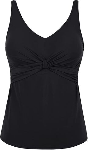 Septangle Women's Tankini Swimsuits Twist Front Bathing Suit V Neck Swimwear in Saudi Arabia