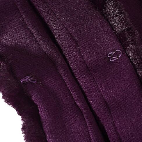 ZLYC Women Winter Faux Fur Shawl Stole Warm Wrap Cape in Saudi Arabia