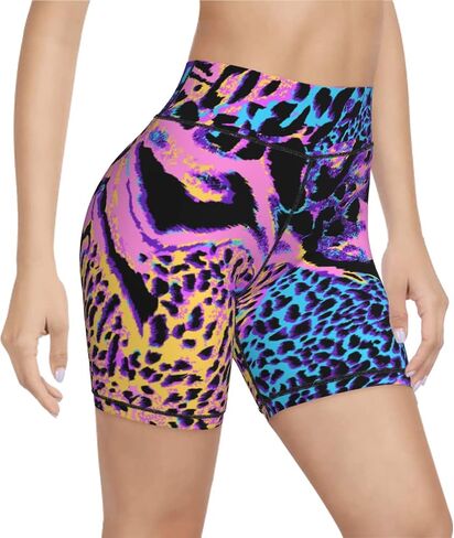 Women's High Waist Bike Shorts for Workout Sports Athletic Running Hiking Biker Yoga Gym Size in Kuwait