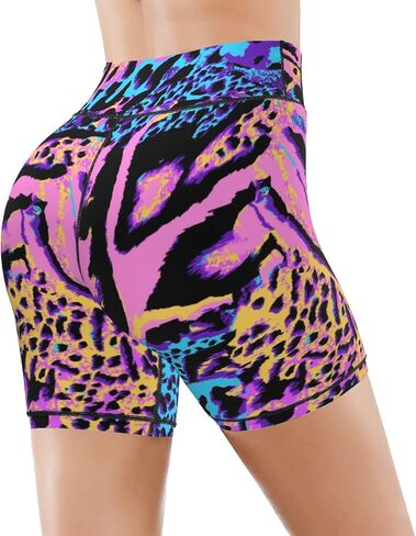Women's High Waist Bike Shorts for Workout Sports Athletic Running Hiking Biker Yoga Gym Size in Kuwait