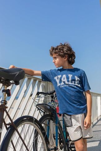 مجموعة من 2 تي شيرتات برسومات جامعة ييل من الأطفال الصغار إلى الأطفال الكبار in Kuwait