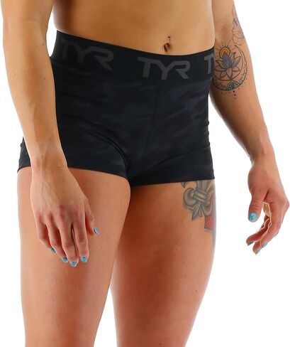 TYR Women's Mid Rise Athletic Workout Short 2" in Kuwait
