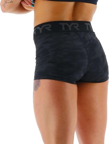 TYR Women's Mid Rise Athletic Workout Short 2" in Kuwait
