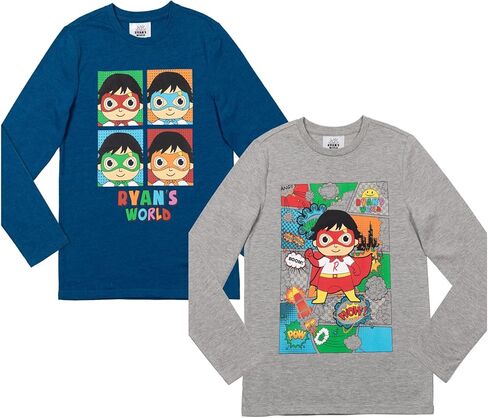 RYAN'S WORLD Red Titan 2 Pack T-Shirts Toddler to Big Kid in Kuwait