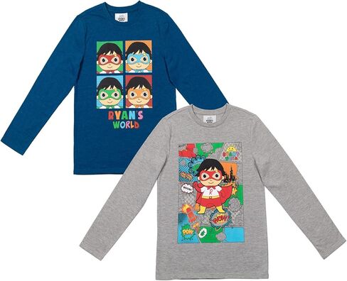 RYAN'S WORLD Red Titan 2 Pack T-Shirts Toddler to Big Kid in Kuwait