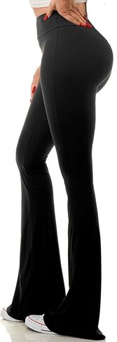 Jvini Flare Leggings for Women- High Waisted Buttery Soft Flared Bootcut Wide Leg Yoga Pants in Kuwait