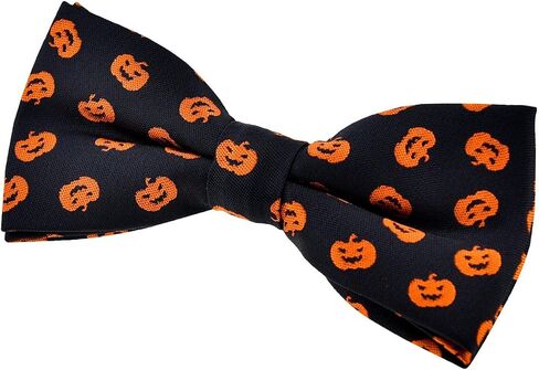 ربطة عنق منسوجة مسبقًا بنمط الهالوين السعيد من Retreez Joyful Fun Happy Halloween (4.5 بوصة) in Kuwait