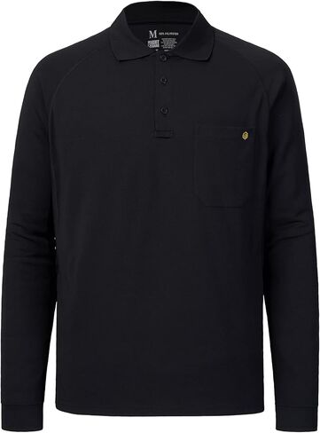 قميص بولو عالي الأداء للرجال من Lightbare، قمصان بيكيه التكتيكية سريعة الجفاف، قمصان التنزه سيرًا على الأقدام وصيد الأسماك والجولف UPF 50 in Kuwait