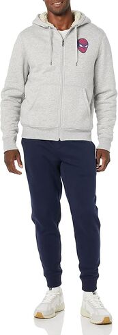 أمازون أساسيات ديزني | أعجوبة | سويت شيرت بقلنسوة بسحاب كامل مبطن بنسيج الشيربا من Star Wars للرجال in Kuwait