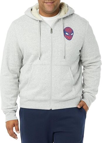 أمازون أساسيات ديزني | أعجوبة | سويت شيرت بقلنسوة بسحاب كامل مبطن بنسيج الشيربا من Star Wars للرجال in Kuwait