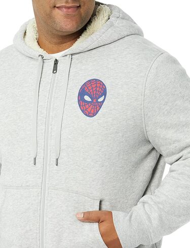 أمازون أساسيات ديزني | أعجوبة | سويت شيرت بقلنسوة بسحاب كامل مبطن بنسيج الشيربا من Star Wars للرجال in Kuwait