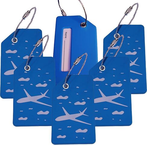 6 Pack Silicone Luggage Tags s for Suitcases Bag Tags Travel Tags in Kuwait