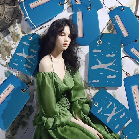 6 Pack Silicone Luggage Tags s for Suitcases Bag Tags Travel Tags in Kuwait