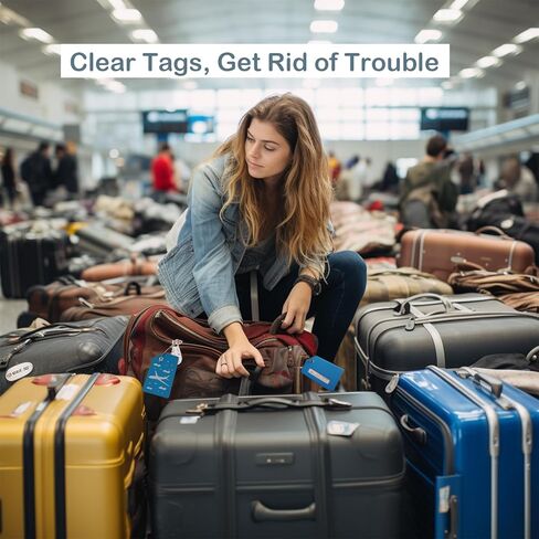 6 Pack Silicone Luggage Tags s for Suitcases Bag Tags Travel Tags in Kuwait