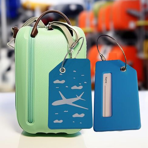 6 Pack Silicone Luggage Tags s for Suitcases Bag Tags Travel Tags in Kuwait