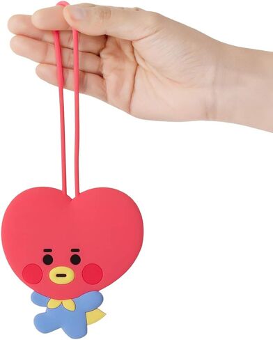 BT21 الطفل سلسلة تاتا شخصية سيليكون السفر حقيبة الظهر اسم العلامة ، أحمر in Kuwait