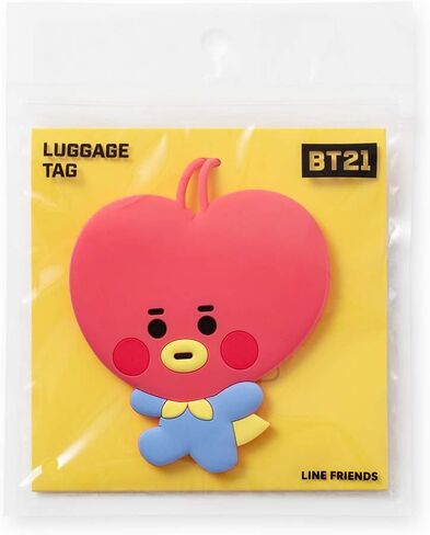 BT21 الطفل سلسلة تاتا شخصية سيليكون السفر حقيبة الظهر اسم العلامة ، أحمر in Kuwait