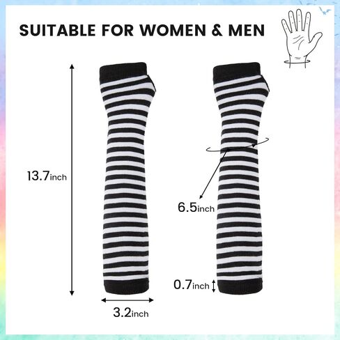 Simplicity Skeleton Gloves Fingerless Women Men Knitted Stretchy Skull Gloves in Kuwait