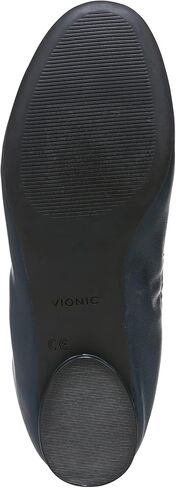 حذاء مشي نسائي من Vionic Jewel Alexa Ballet مسطح داعم للسيدات يتضمن راحة في ثلاث مناطق مع نعل داخلي لتقويم العظام ودعم قوس القدم، مقاسات متوسطة 5-11 in Kuwait