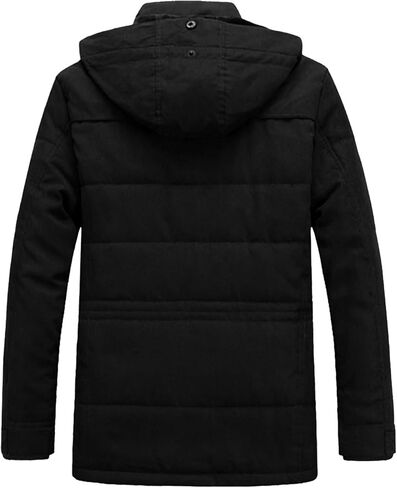 معطف شتوي رجالي سميك ودافئ من Tanming للتزلج على الجليد على الجبال، جاكيت بغطاء للرأس in Kuwait