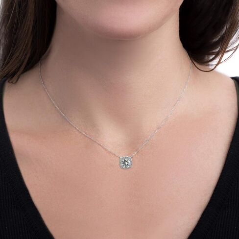 Devin Rose Stud Halo Cushion Shaped Earrings for Women and 18 Inch Necklace for Women Jewelry Set made with Faceted Crystals in Kuwait