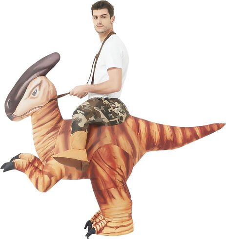 زي ديناصور غوش للبالغين، أزياء الهالوين الأصلية القابلة للنفخ، أزياء ديناصور قابلة للنفخ لحفلات الهالوين وحفلات الهالوين للجنسين in Kuwait