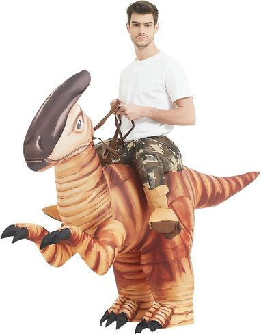 زي ديناصور غوش للبالغين، أزياء الهالوين الأصلية القابلة للنفخ، أزياء ديناصور قابلة للنفخ لحفلات الهالوين وحفلات الهالوين للجنسين in Kuwait