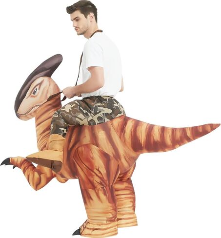 زي ديناصور غوش للبالغين، أزياء الهالوين الأصلية القابلة للنفخ، أزياء ديناصور قابلة للنفخ لحفلات الهالوين وحفلات الهالوين للجنسين in Kuwait