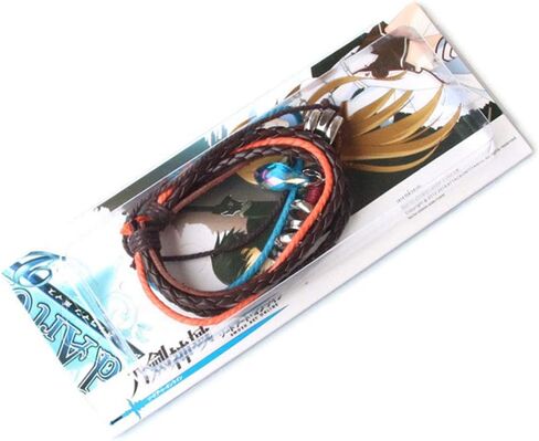 Anime Sao Sword Art Online Asuna Kirito - سوار قلادة مكون من 3 سيوف، لون أبيض... in Kuwait