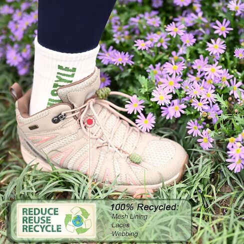 حذاء ROCKROOSTER Bedrock نسائي متوسط ​​الطول مقاوم للماء للمشي لمسافات طويلة في الهواء الطلق مسامي (OT21066) in Kuwait