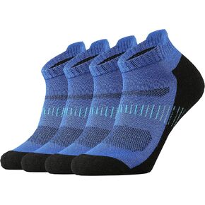 KMM Men's Merino Wool No Show Ankle Socks with Cushion Low Tab Summer for Outdoor Hiking Golf Loafer Sneaker Trail Running