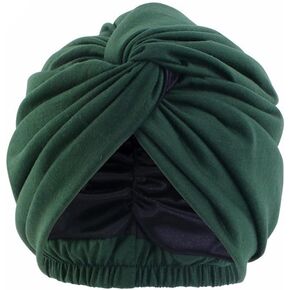 YYAOJHAO Turbans for Women Satin Lined Pre Tied Knot Plated Headwrap Sleep Hat Chemo Beanies Headwear Caps