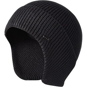 قبعة صغيرة شتوية متماسكة للأذنين مريحة وقابلة للتمدد قبعة جمجمة دافئة للنساء والرجال في الطقس البارد in Kuwait