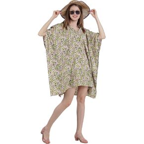 Elu Kaftan Dresses for Women - Moomoo/Mumu Afghan Dress Boho Caftan Beach Coverups Maxi in Kuwait
