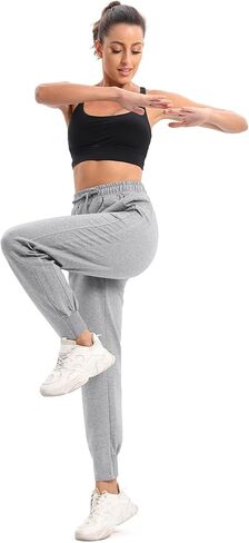 بنطال رياضي كاجوال للسيدات من TICOSA، سروال رياضي للتمرين مع جيوب in Kuwait