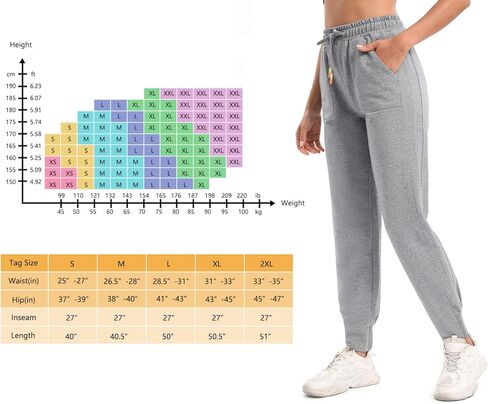 بنطال رياضي كاجوال للسيدات من TICOSA، سروال رياضي للتمرين مع جيوب in Kuwait