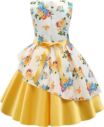 NSSMWTTC Flower Girls Pageant Party Dresses Kids Special Occasion Dress in Saudi Arabia