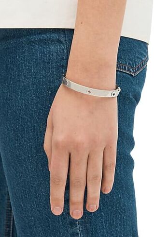 Kate Spade NY Spot the Spade Studded Bangle Bracelet Jewelry Silver tone KE759 in Saudi Arabia