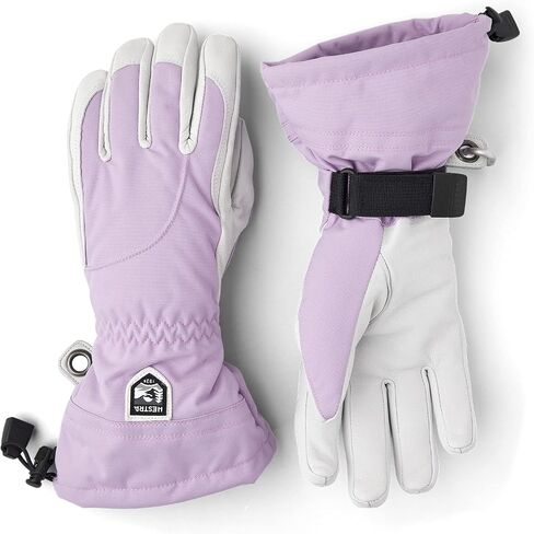 Hestra Heli Ski Womens Glove - Classic 5-Finger Leather Snow Glove for Skiing, Snowboarding and Mountaineering (Women’s Fit) in Kuwait