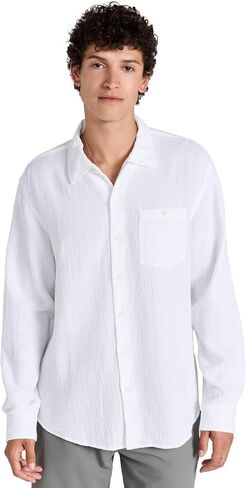Club Monaco Men's Summer Double Face Gauze Shirt in Kuwait