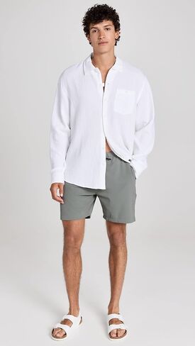 Club Monaco Men's Summer Double Face Gauze Shirt in Kuwait